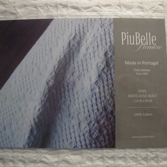 Matelasse King Cedric Texture Quilt Wht 